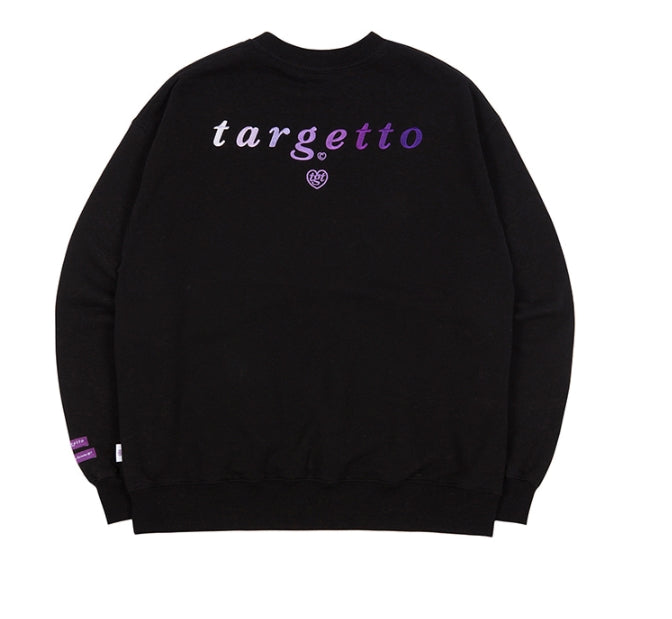 TARGETTO(ターゲット) GRADATION LOGO SWEAT SHIRT_Black