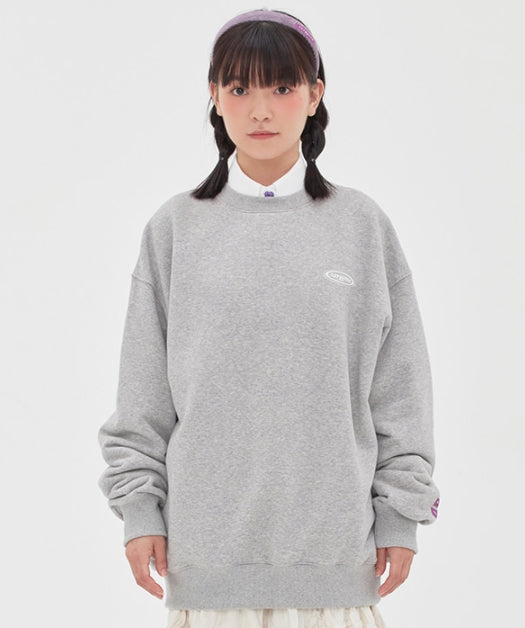 TARGETTO(ターゲット) GRADATION LOGO SWEAT SHIRT_Melange Grey
