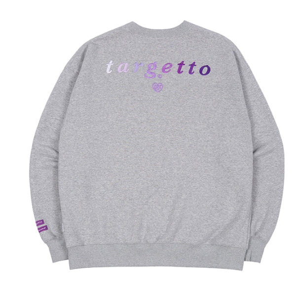 TARGETTO(ターゲット) GRADATION LOGO SWEAT SHIRT_Melange Grey