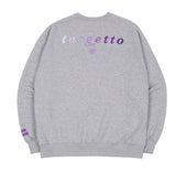 TARGETTO(ターゲット) GRADATION LOGO SWEAT SHIRT_Melange Grey