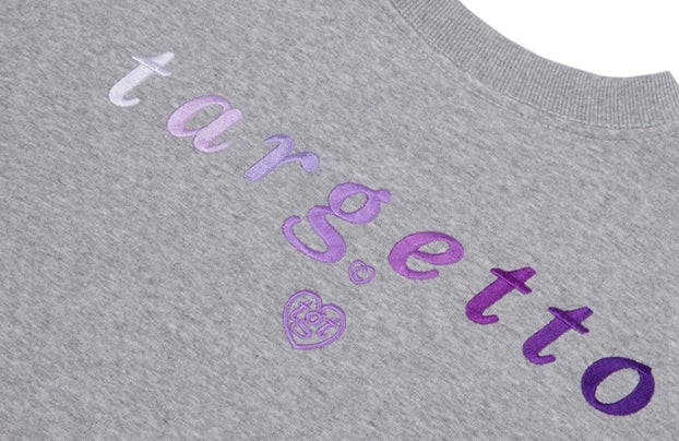 TARGETTO(ターゲット) GRADATION LOGO SWEAT SHIRT_Melange Grey