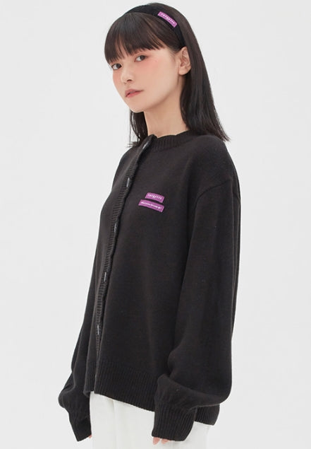 TARGETTO(ターゲット) BALLOON SCALLOP CARDIGAN_Black