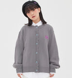 TARGETTO(ターゲット) BALLOON SCALLOP CARDIGAN_Dark Grey