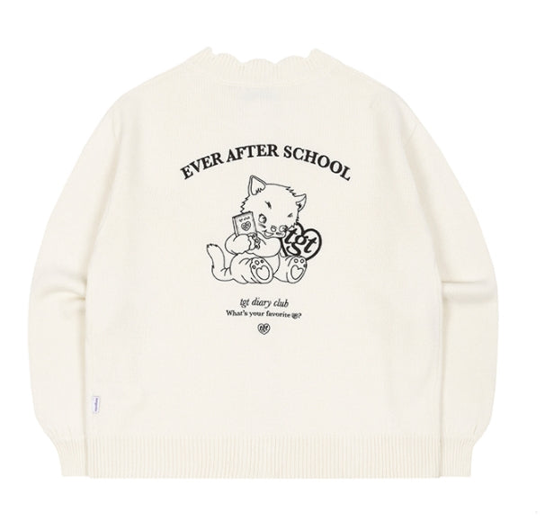 TARGETTO(ターゲット) BALLOON SCALLOP CARDIGAN_OATMEAL