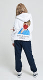 アクメドラビ(acme' de la vie)  ADLV BABY FACE ZIPUP WHITE HEART