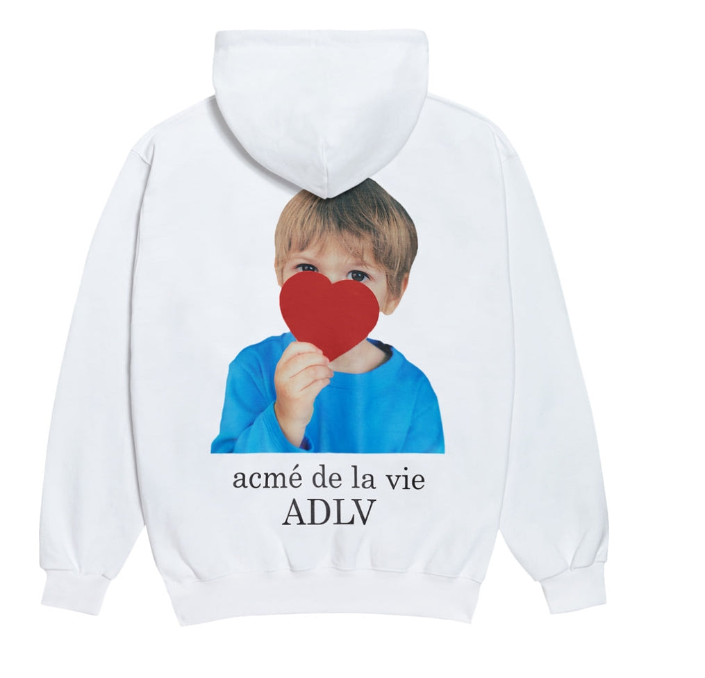 アクメドラビ(acme' de la vie)  ADLV BABY FACE ZIPUP WHITE HEART