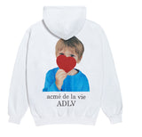 アクメドラビ(acme' de la vie)  ADLV BABY FACE ZIPUP WHITE HEART