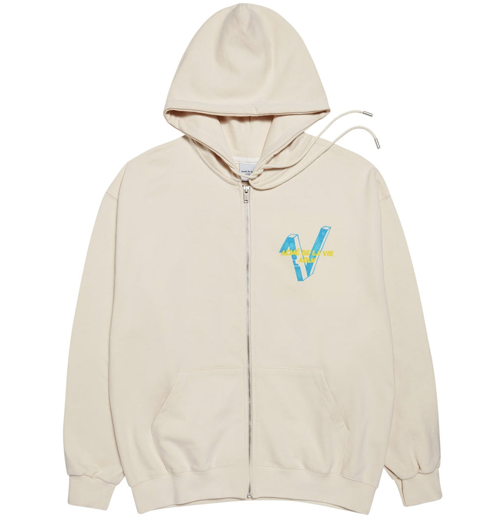 アクメドラビ(acme' de la vie)   MARKERS LOGO ZIPUP IVORY