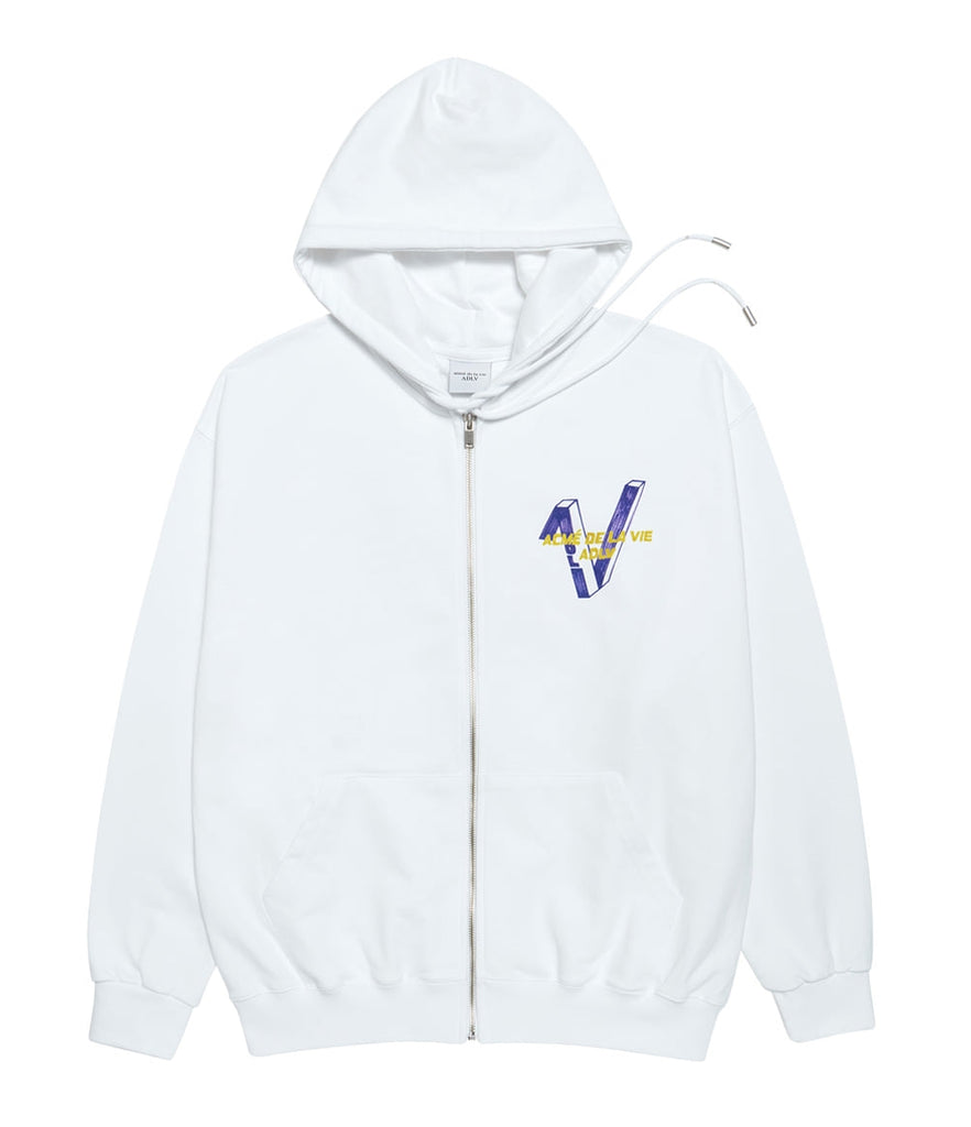 アクメドラビ(acme' de la vie)   MARKERS LOGO ZIPUP WHITE