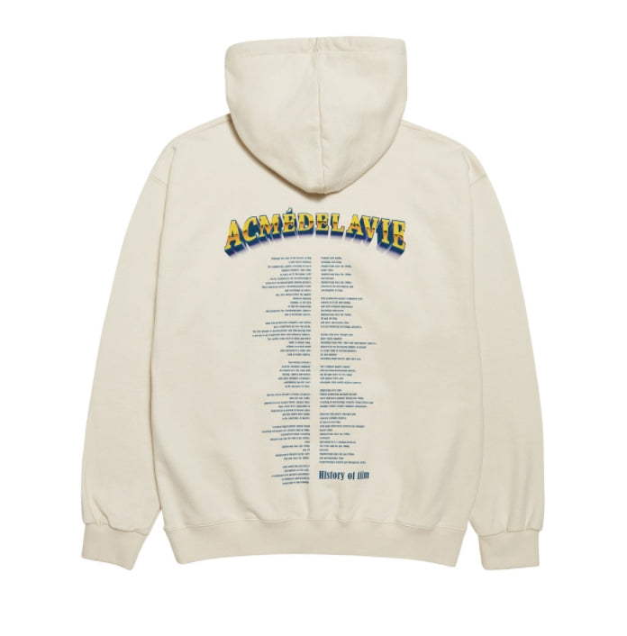 アクメドラビ(acme' de la vie)   CINEFILM HOODIE IVORY