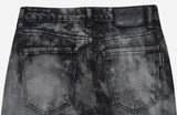 アクメドラビ(acme' de la vie) ADLV TIE-DYE DENIM PANTS FOR WOMEN BLACK