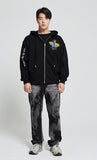 アクメドラビ(acme' de la vie) ADLV TIE-DYE DENIM PANTS FOR MEN BLACK