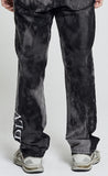 アクメドラビ(acme' de la vie) ADLV TIE-DYE DENIM PANTS FOR MEN BLACK