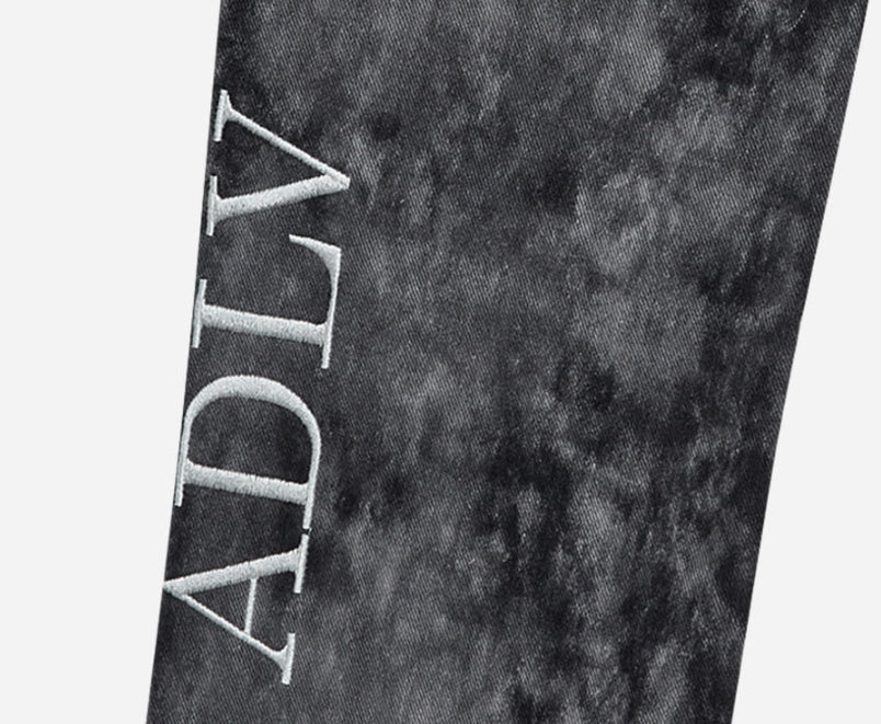 アクメドラビ(acme' de la vie) ADLV TIE-DYE DENIM PANTS FOR MEN BLACK
