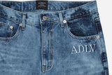 アクメドラビ(acme' de la vie) ADLV TIE-DYE DENIM PANTS FOR MEN BLUE