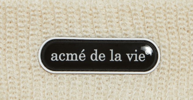 アクメドラビ(acme' de la vie)  ADLV EMBO LOGO WAPPEN BEANIE BEIGE
