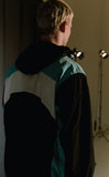 ORDINARY PEOPLE(オーディナリーピープル)  COLOR BLOCK HOODED MINT WIND BREAKER