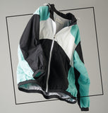 ORDINARY PEOPLE(オーディナリーピープル)  COLOR BLOCK HOODED MINT WIND BREAKER