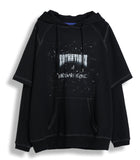ORDINARY PEOPLE(オーディナリーピープル)   DOUBLE LAYERED BLACK HOODIE