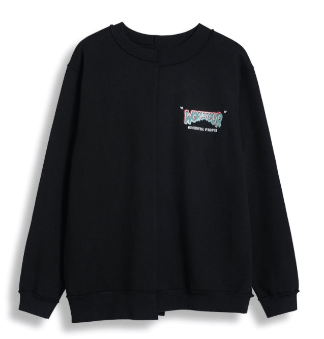 ORDINARY PEOPLE(オーディナリーピープル)  WORLD TOUR BLACK SWEATSHIRTS