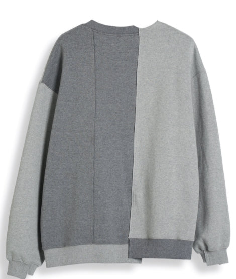 ORDINARY PEOPLE(オーディナリーピープル) SMILE PATCH LOGO GREY SWEATSHIRTS