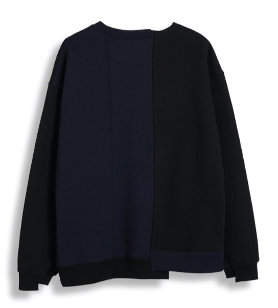 ORDINARY PEOPLE(オーディナリーピープル) SMILE PATCH LOGO NAVY SWEATSHIRTS