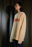 ORDINARY PEOPLE(オーディナリーピープル) DOUBLE NECK POINT CREAM SWEATSHIRTS
