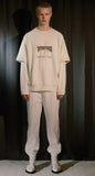 ORDINARY PEOPLE(オーディナリーピープル) DOUBLE LAYERED WHITE SWEATSHIRTS