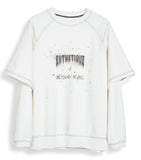 ORDINARY PEOPLE(オーディナリーピープル) DOUBLE LAYERED WHITE SWEATSHIRTS