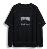 ORDINARY PEOPLE(オーディナリーピープル) DOUBLE LAYERED BLACK SWEATSHIRTS