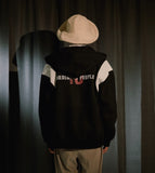 ORDINARY PEOPLE(オーディナリーピープル) WHITE WING POINT BLACK ZIP-UP