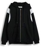 ORDINARY PEOPLE(オーディナリーピープル) WHITE WING POINT BLACK ZIP-UP