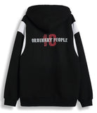 ORDINARY PEOPLE(オーディナリーピープル) WHITE WING POINT BLACK ZIP-UP