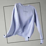 ORDINARY PEOPLE(オーディナリーピープル) CUTTING DETAIL PURPLE SWEATSHIRTS