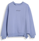 ORDINARY PEOPLE(オーディナリーピープル) CUTTING DETAIL PURPLE SWEATSHIRTS