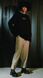 ORDINARY PEOPLE(オーディナリーピープル) CUTTING DETAIL BLACK SWEATSHIRTS
