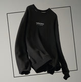 ORDINARY PEOPLE(オーディナリーピープル) CUTTING DETAIL BLACK SWEATSHIRTS
