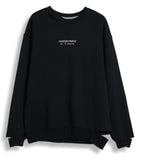 ORDINARY PEOPLE(オーディナリーピープル) CUTTING DETAIL BLACK SWEATSHIRTS