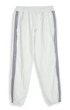 ORDINARY PEOPLE(オーディナリーピープル) DESTROYED SIDE BAND POINT WHITE SWEATPANTS