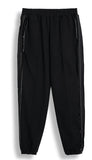 ORDINARY PEOPLE(オーディナリーピープル) DESTROYED SIDE BAND POINT BLACK SWEATPANTS