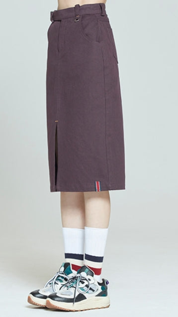 ロマンティッククラウン(ROMANTIC CROWN)   FRONT PLACKET SKIRT_PURPLE