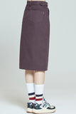 ロマンティッククラウン(ROMANTIC CROWN)   FRONT PLACKET SKIRT_PURPLE
