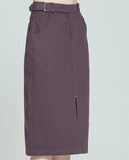 ロマンティッククラウン(ROMANTIC CROWN)   FRONT PLACKET SKIRT_PURPLE