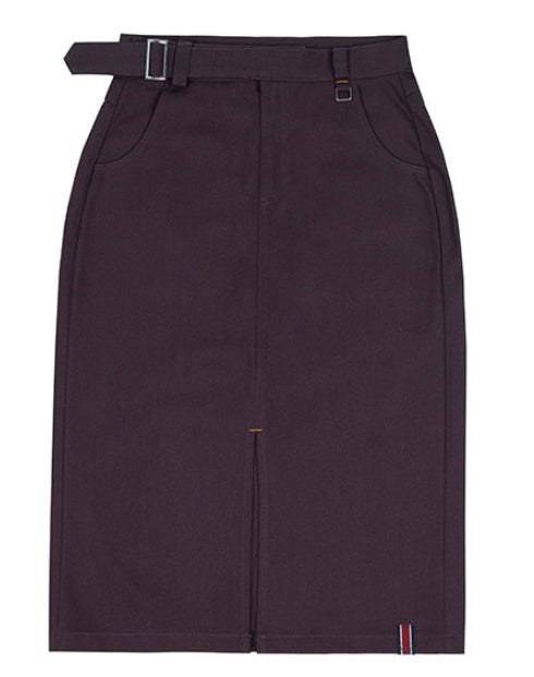 ロマンティッククラウン(ROMANTIC CROWN)   FRONT PLACKET SKIRT_PURPLE