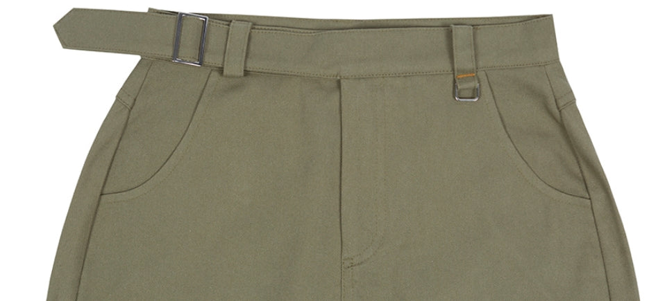 ロマンティッククラウン(ROMANTIC CROWN)     FRONT PLACKET SKIRT_KHAKI