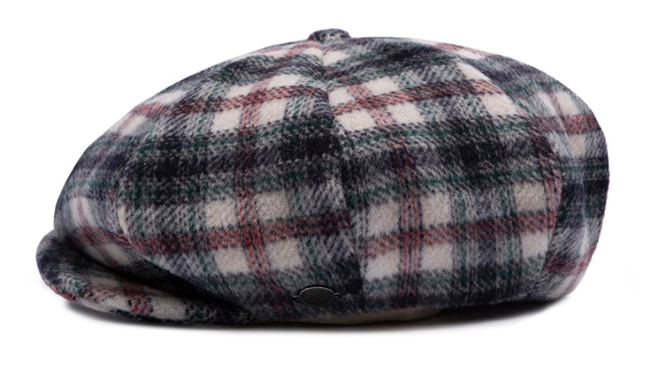 ロマンティッククラウン(ROMANTIC CROWN)  CLASSIC CHECK NEWS BOY CAP_OATMEAL