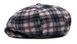 ロマンティッククラウン(ROMANTIC CROWN)  CLASSIC CHECK NEWS BOY CAP_OATMEAL