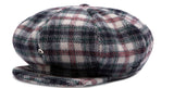 ロマンティッククラウン(ROMANTIC CROWN)  CLASSIC CHECK NEWS BOY CAP_OATMEAL
