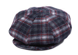 ロマンティッククラウン(ROMANTIC CROWN)  CLASSIC CHECK NEWS BOY CAP_NAVY