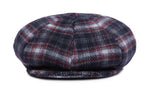 ロマンティッククラウン(ROMANTIC CROWN)  CLASSIC CHECK NEWS BOY CAP_NAVY